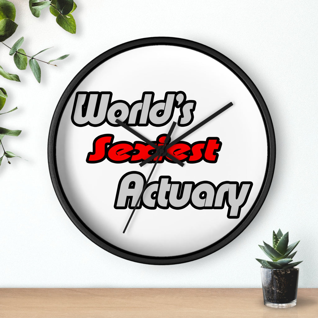 World's Sexiest Actuary - Wall Clock