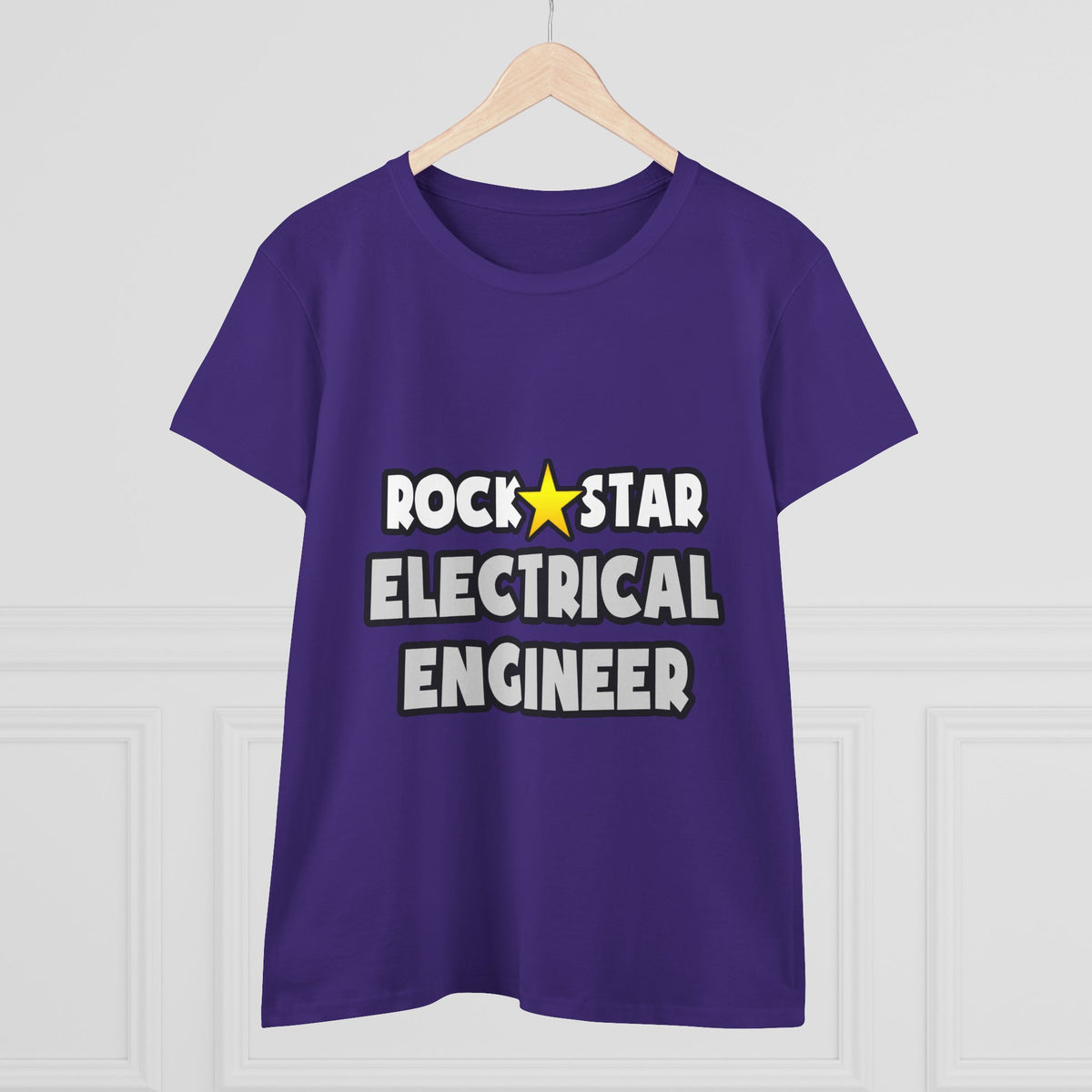 Rock Star Electrical Engineer - Women's Midweight Cotton Tee