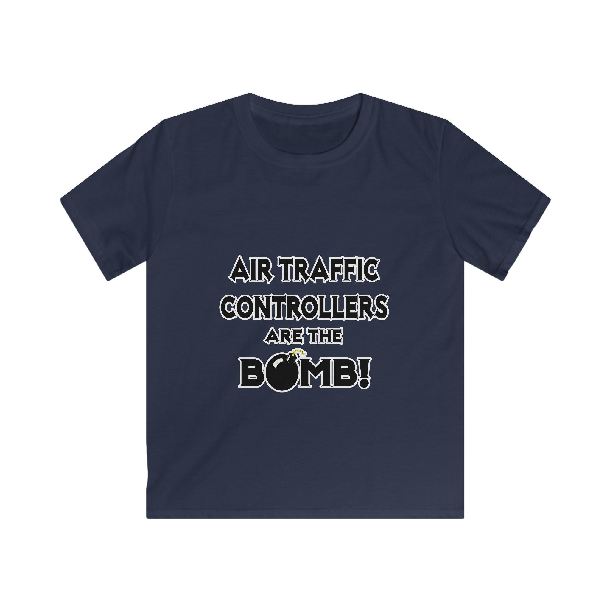 Air Traffic Controllers Are The Bomb! - Kids Softstyle Tee