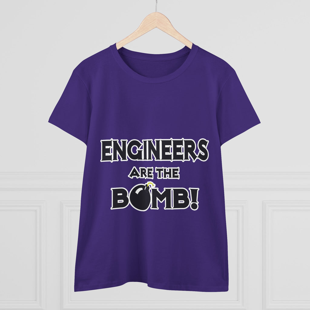 Engineers Are The Bomb! (2) - Women's Midweight Cotton Tee