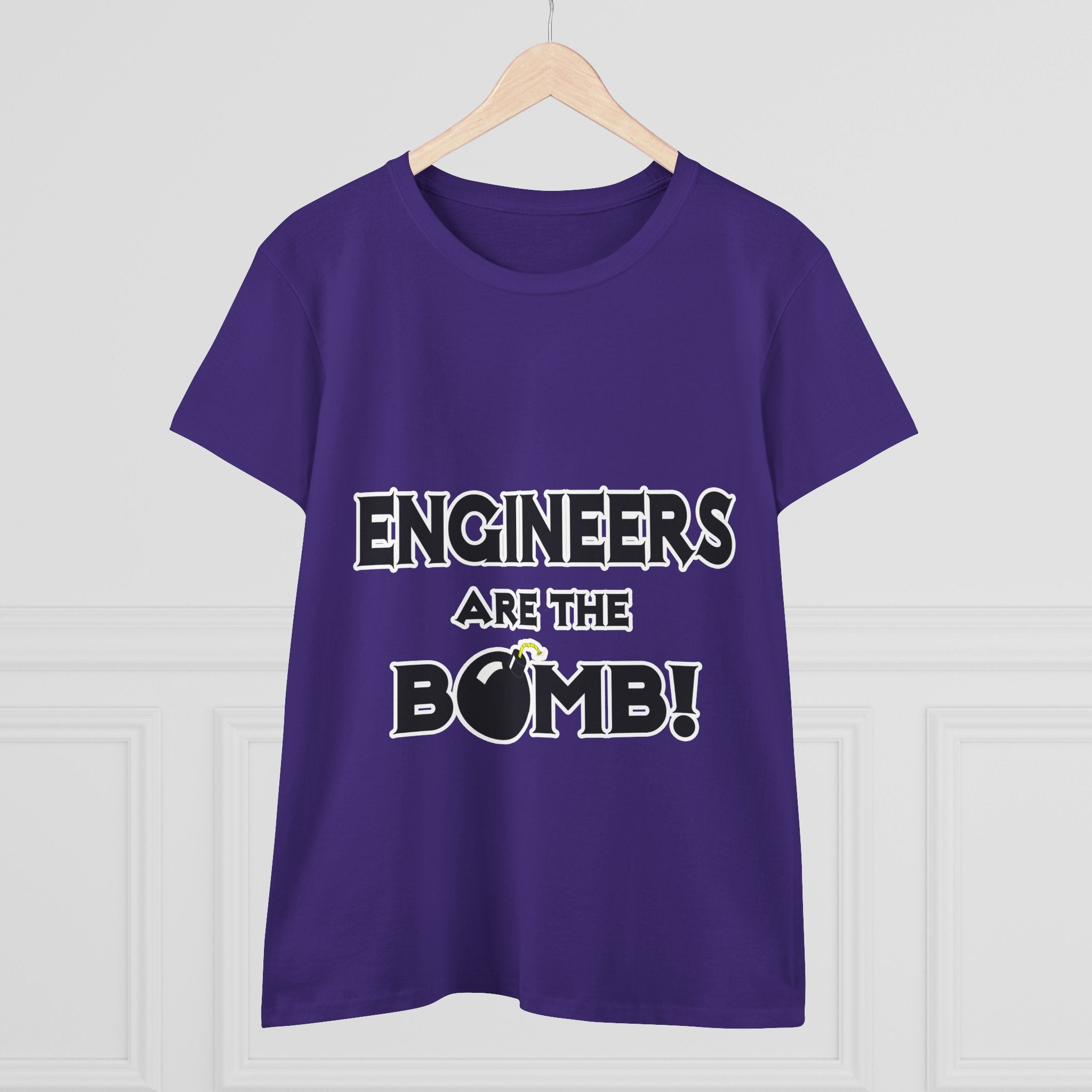 Engineers Are The Bomb! (2) - Women's Midweight Cotton Tee