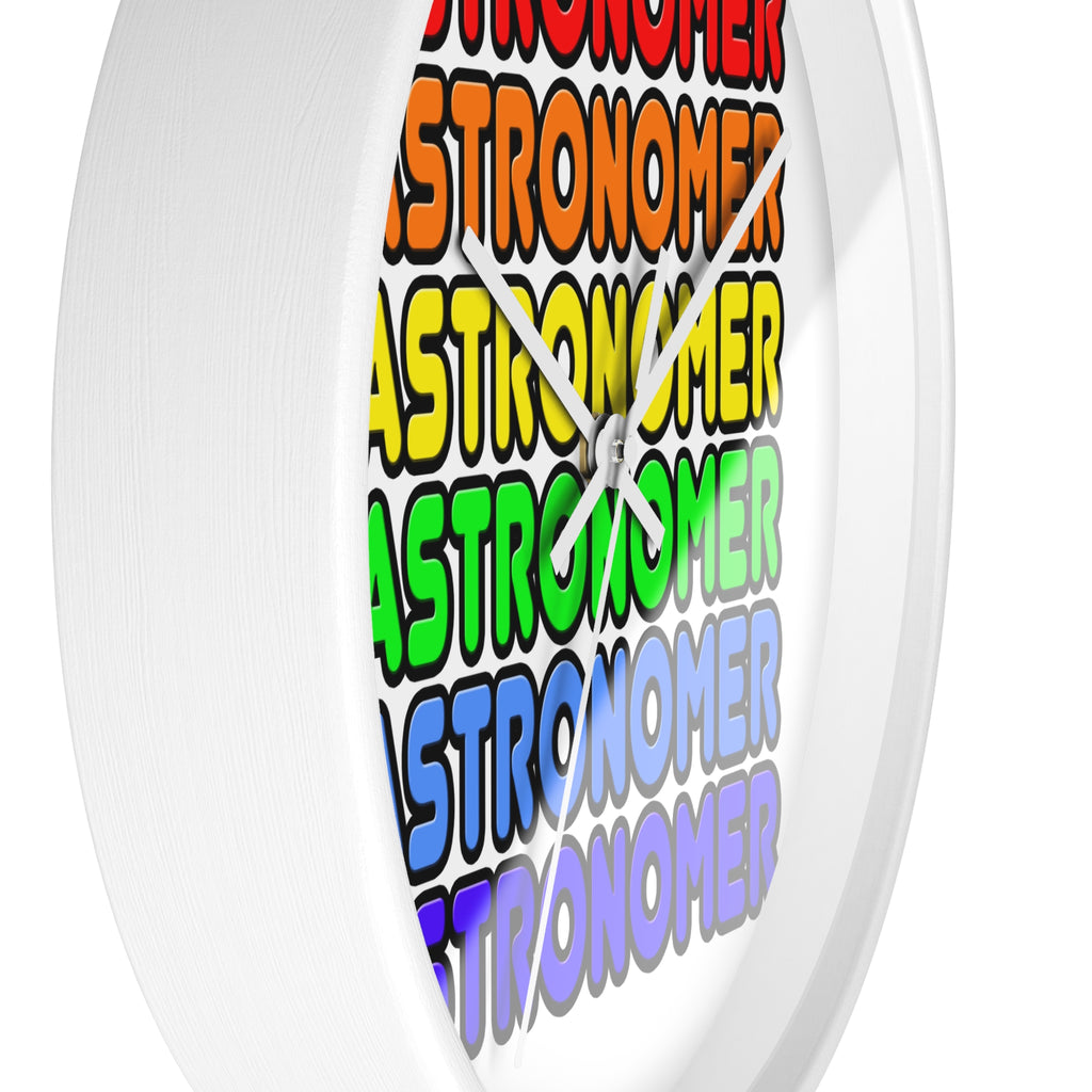 Rainbow Astronomer - Wall Clock