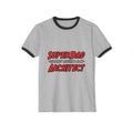 SuperDad...Architect - Unisex Cotton Ringer T-Shirt