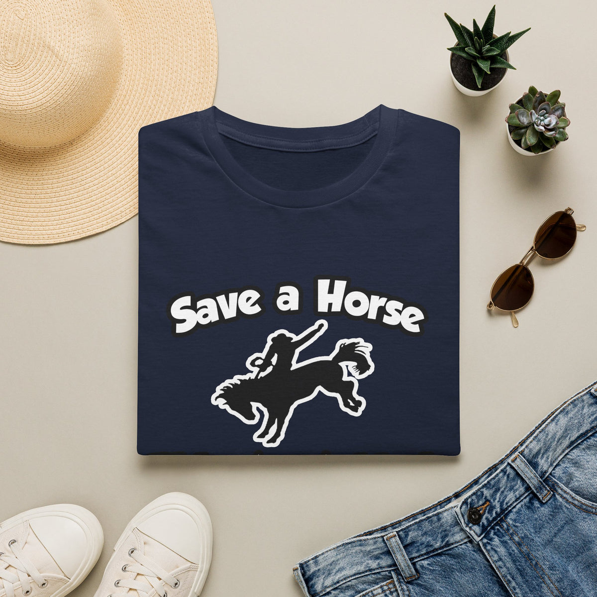 Save a Horse, Ride an Athletic Trainer - Unisex Softstyle T-Shirt
