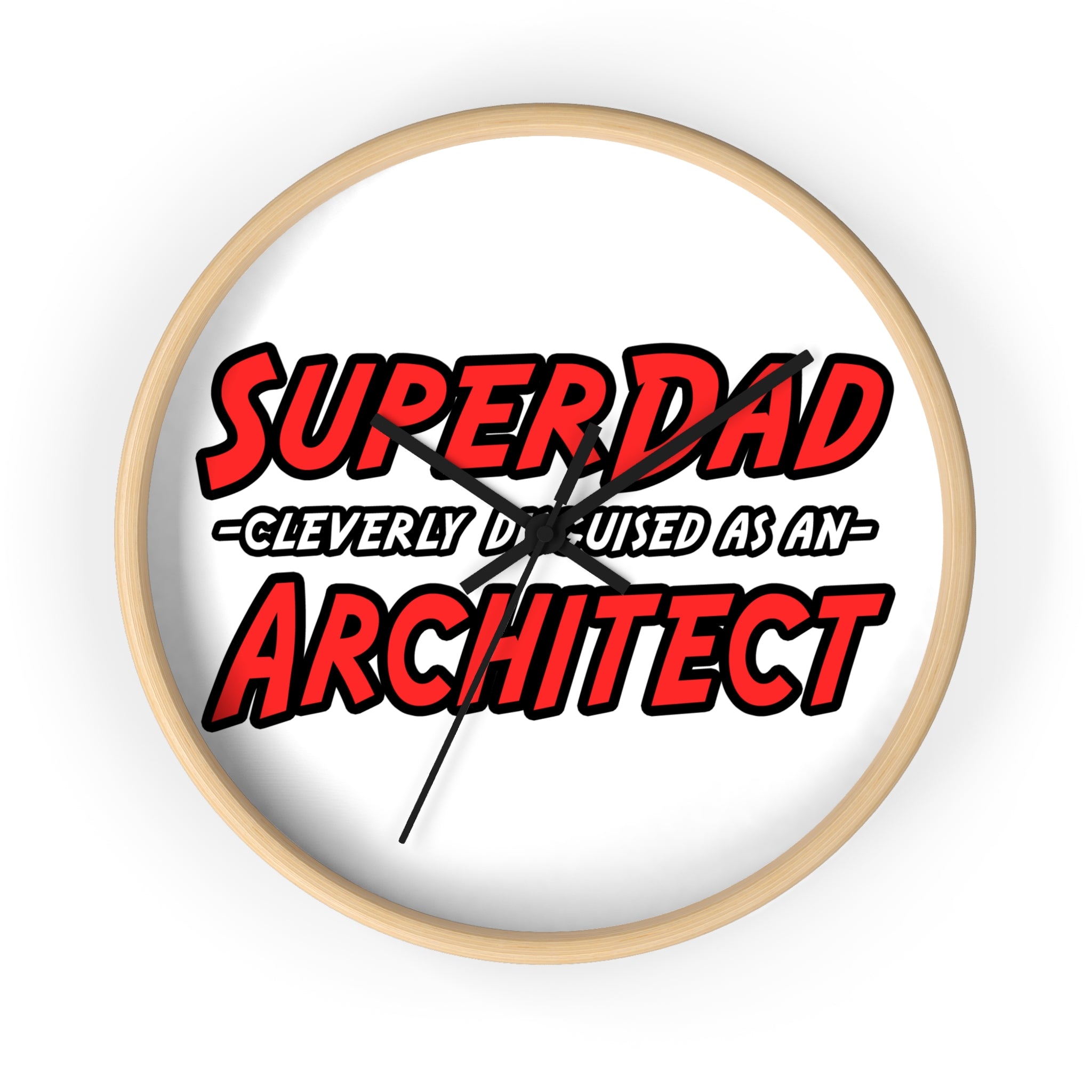 SuperDad...Architect - Wall Clock