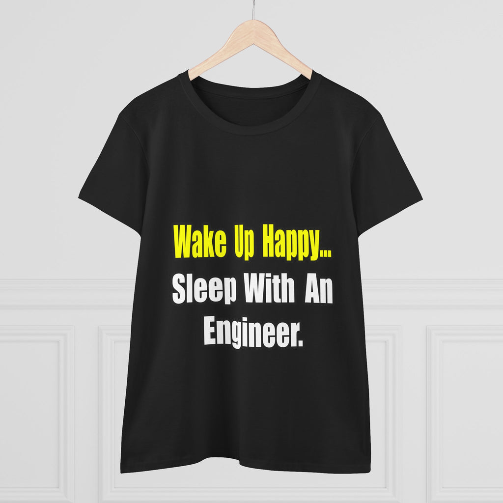 Sleep With Engineer - Women's Midweight Cotton Tee