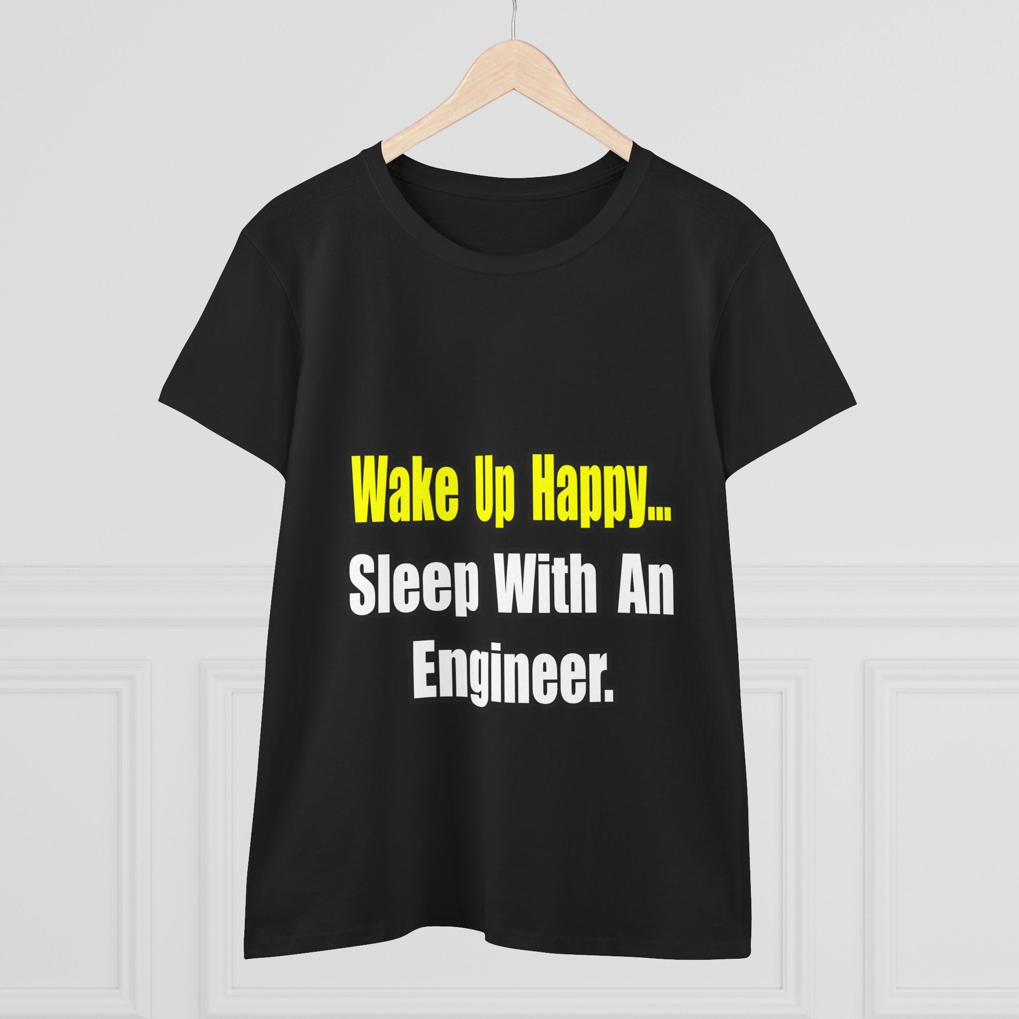 Sleep With Engineer - Women's Midweight Cotton Tee