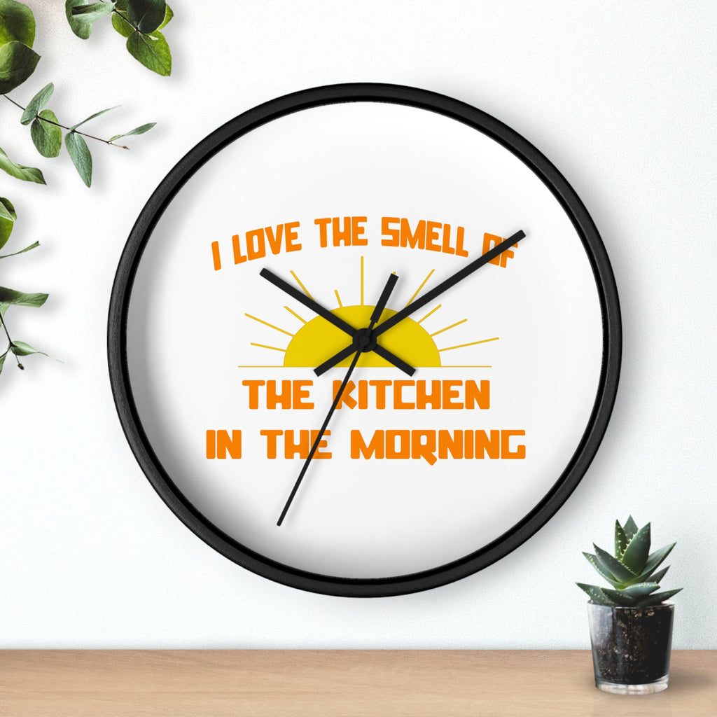 Smell of The Kitchen in the Morning - Wall Clock