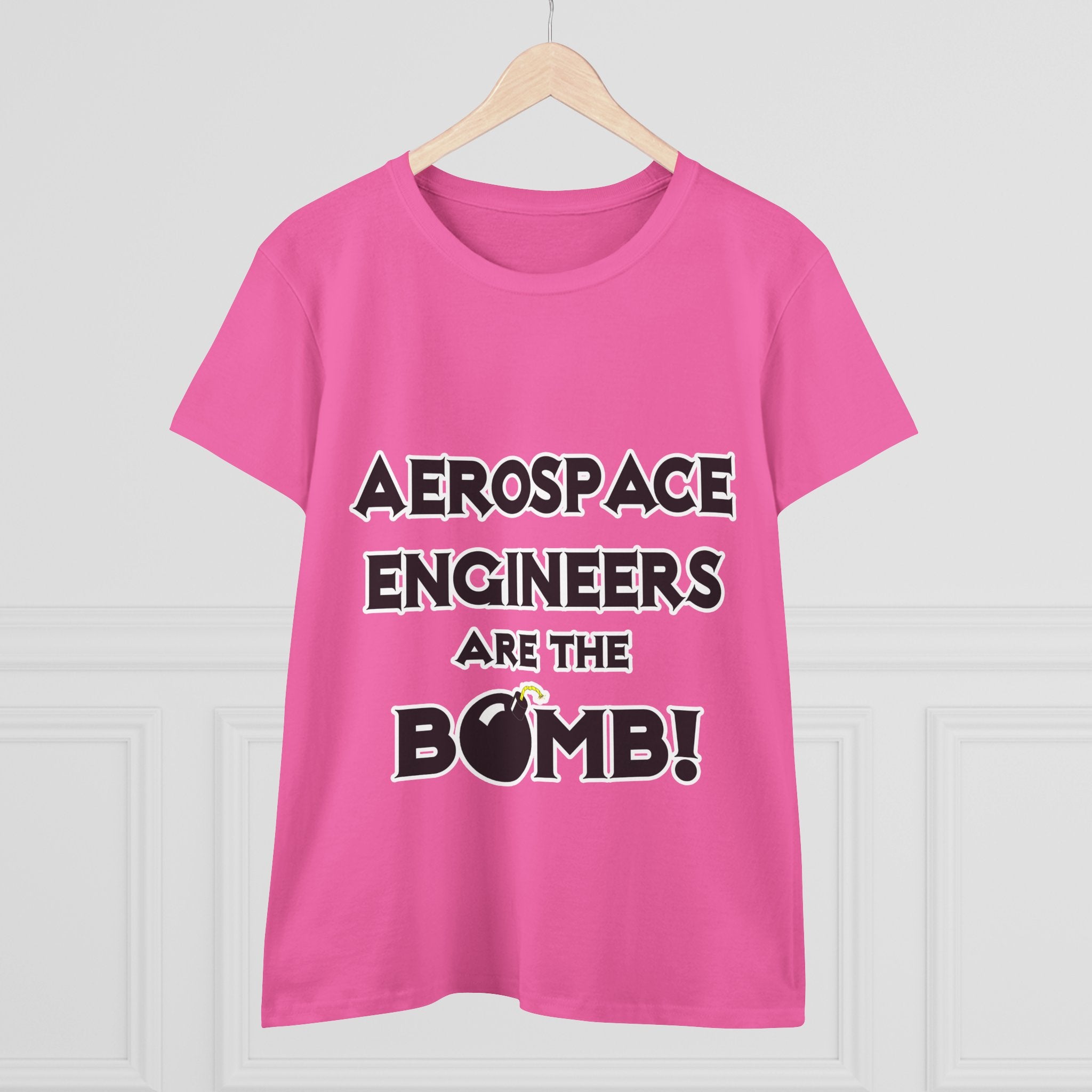 Aerospace Engineers Are The Bomb! - Women's Midweight Cotton Tee