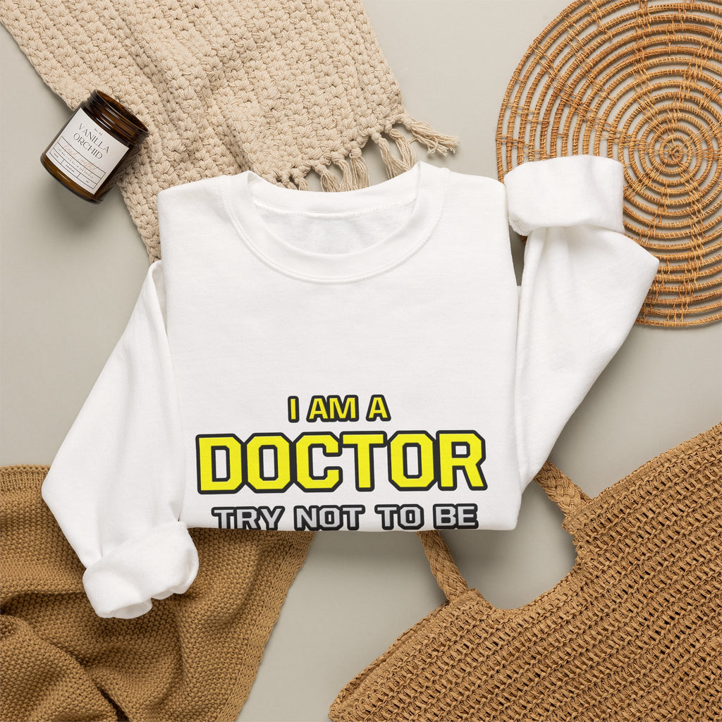 Doctor...Superior Intelligence - Unisex Heavy Blend™ Crewneck Sweatshirt