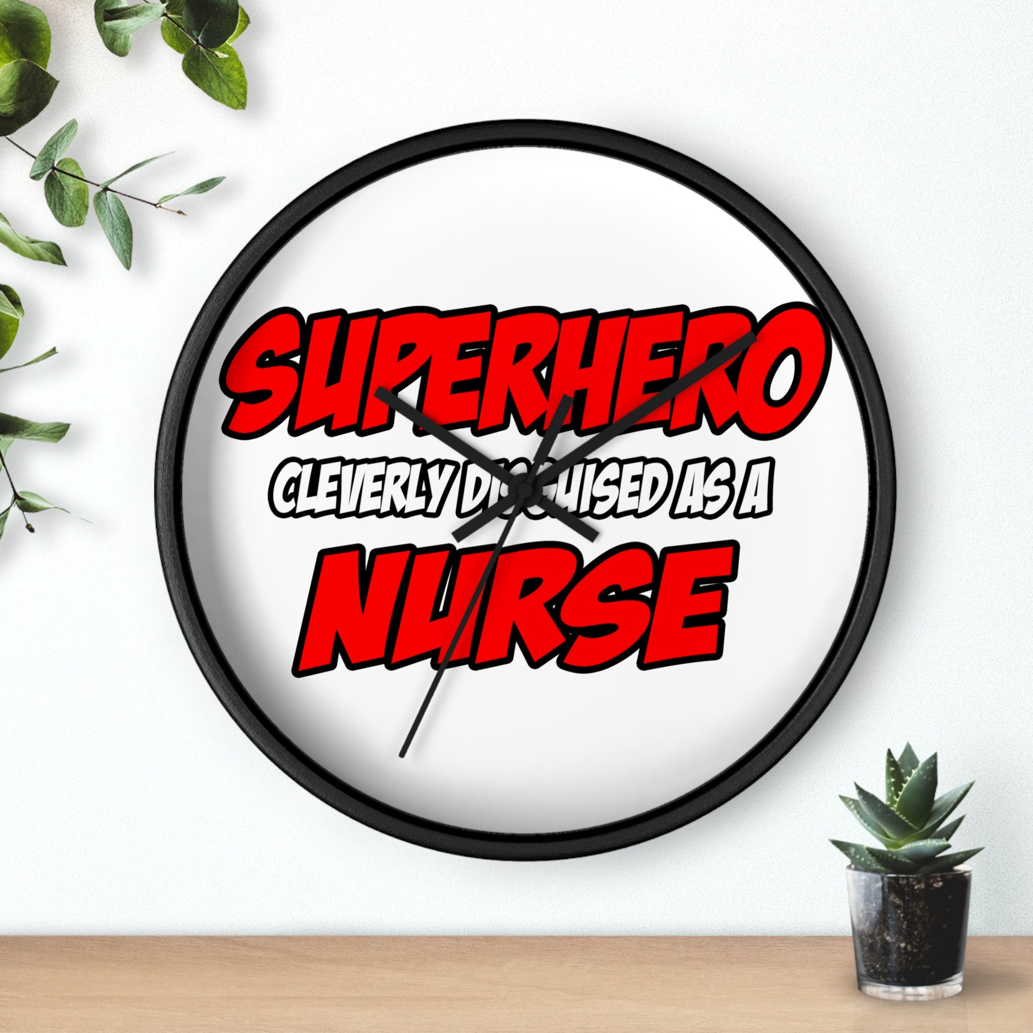 Superhero...Nurse - Wall Clock