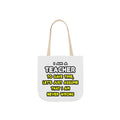 Funny Teacher T Shirts and Gifts - Canvas Tote Bag, 5-Color Straps
