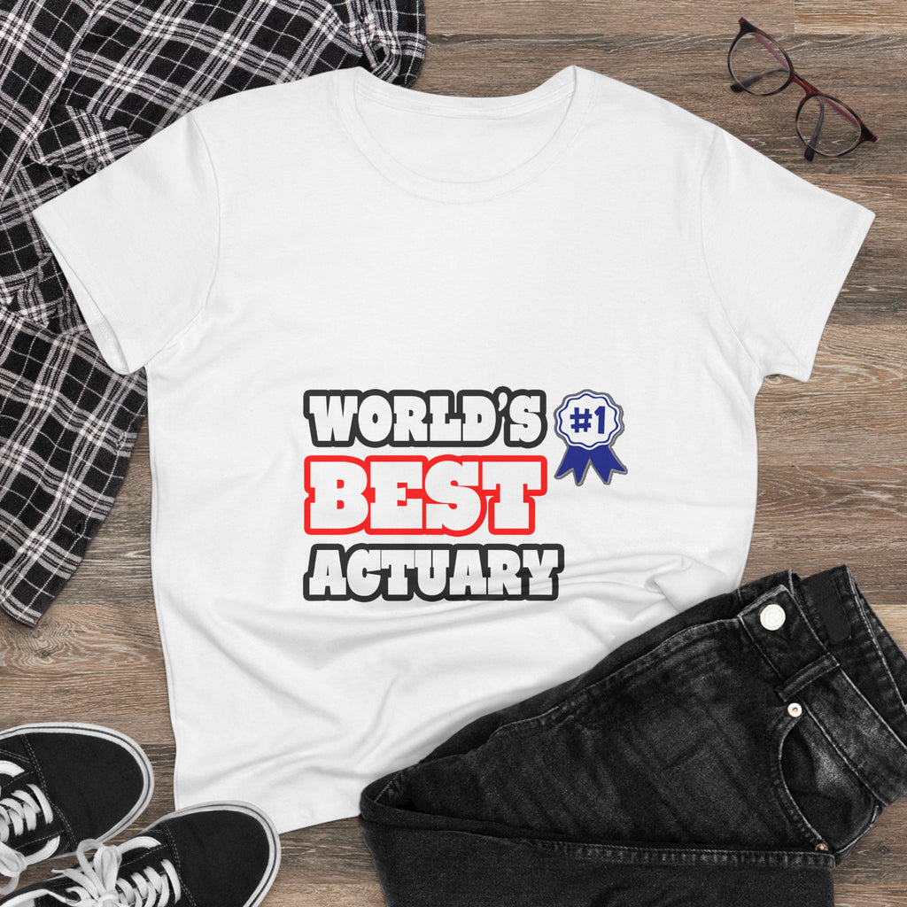 World's Best Actuary - Women's Midweight Cotton Tee