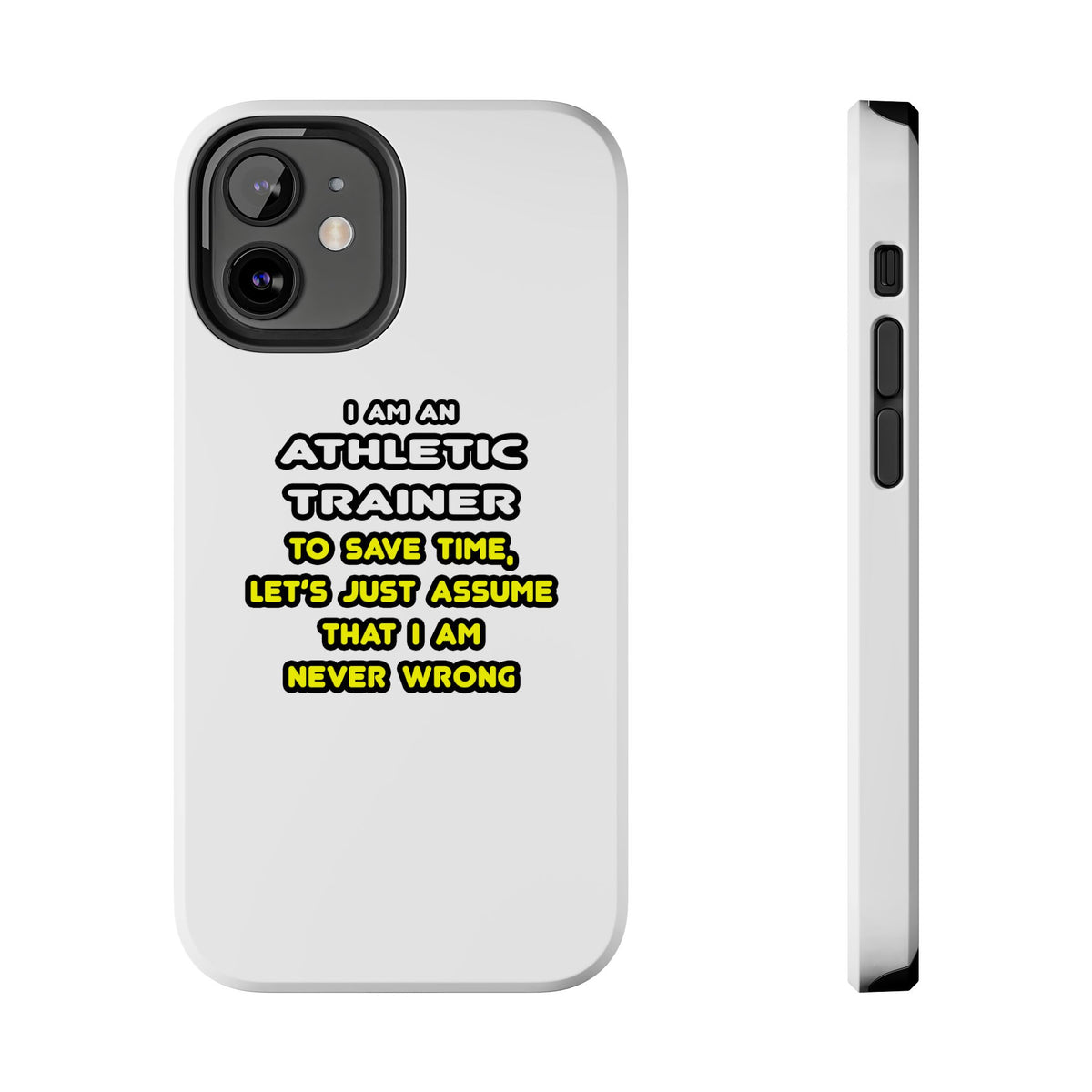 Funny Athletic Trainer T Shirts - Tough Phone Cases