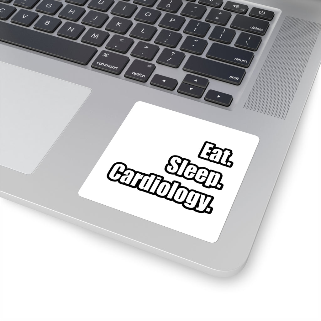 Eat. Sleep. Cardiology - Square Stickers