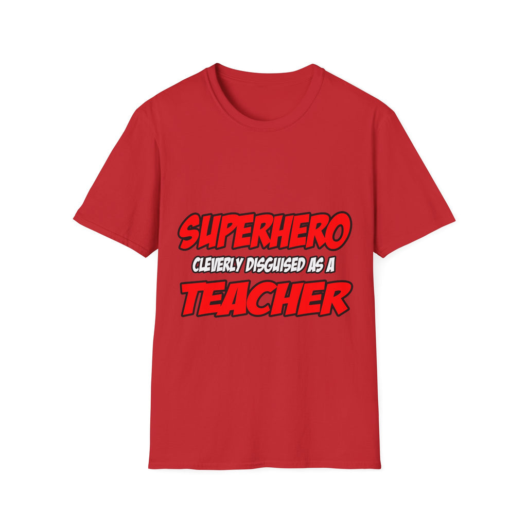 Superhero...Teacher - Unisex Softstyle T-Shirt