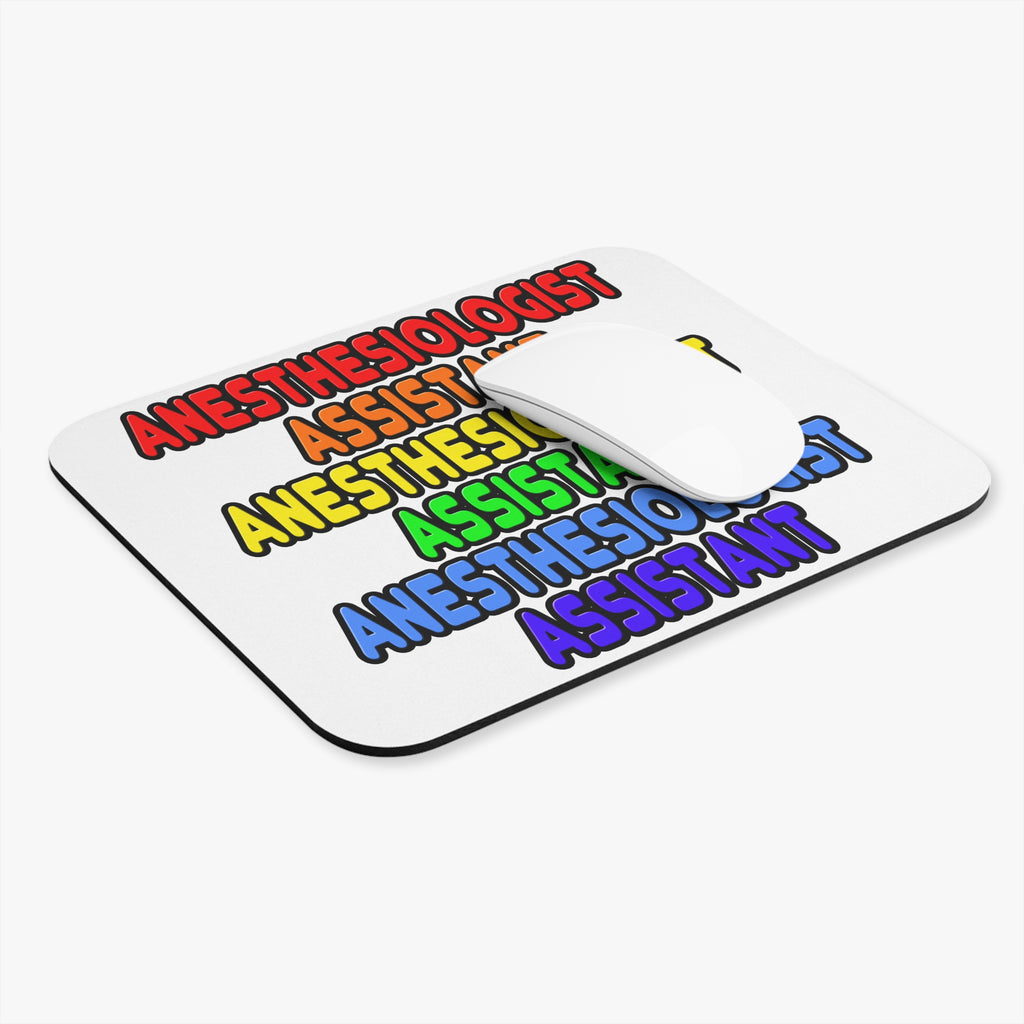 Rainbow Anesthesiologist Assistant - Mouse Pad (Rectangle)