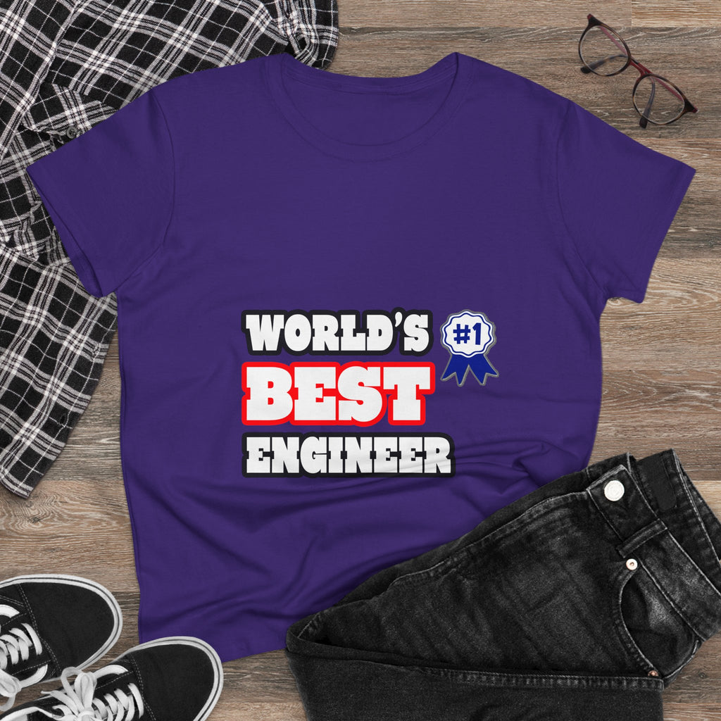 World's Best Engineer - Women's Midweight Cotton Tee