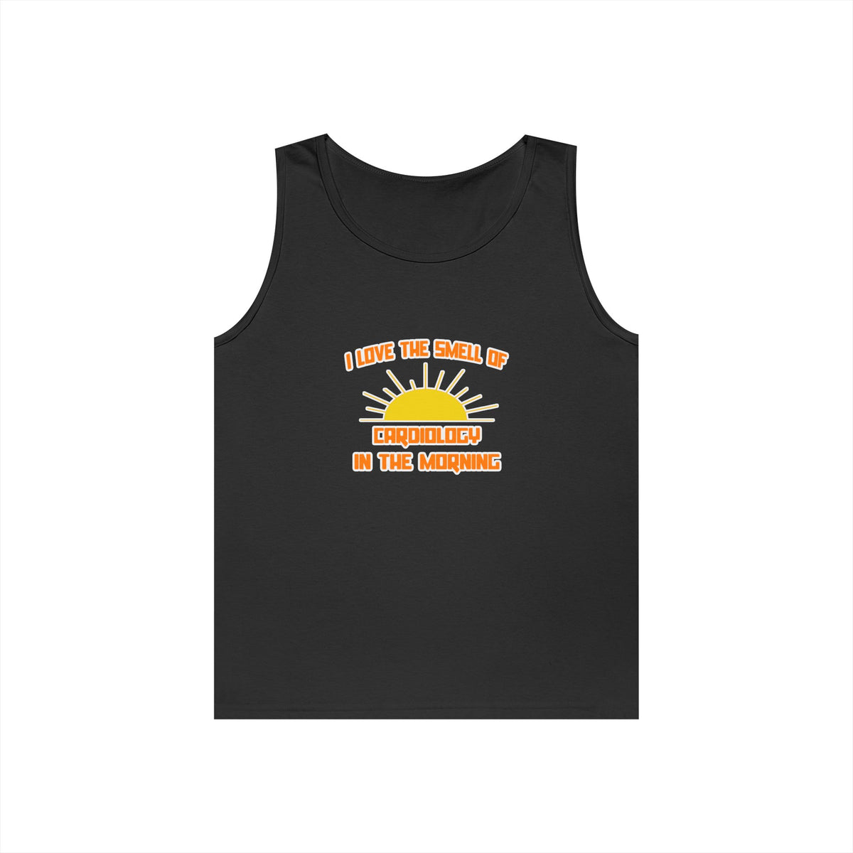 Smell of Cardiology in the Morning - Unisex Heavy Cotton Tank Top