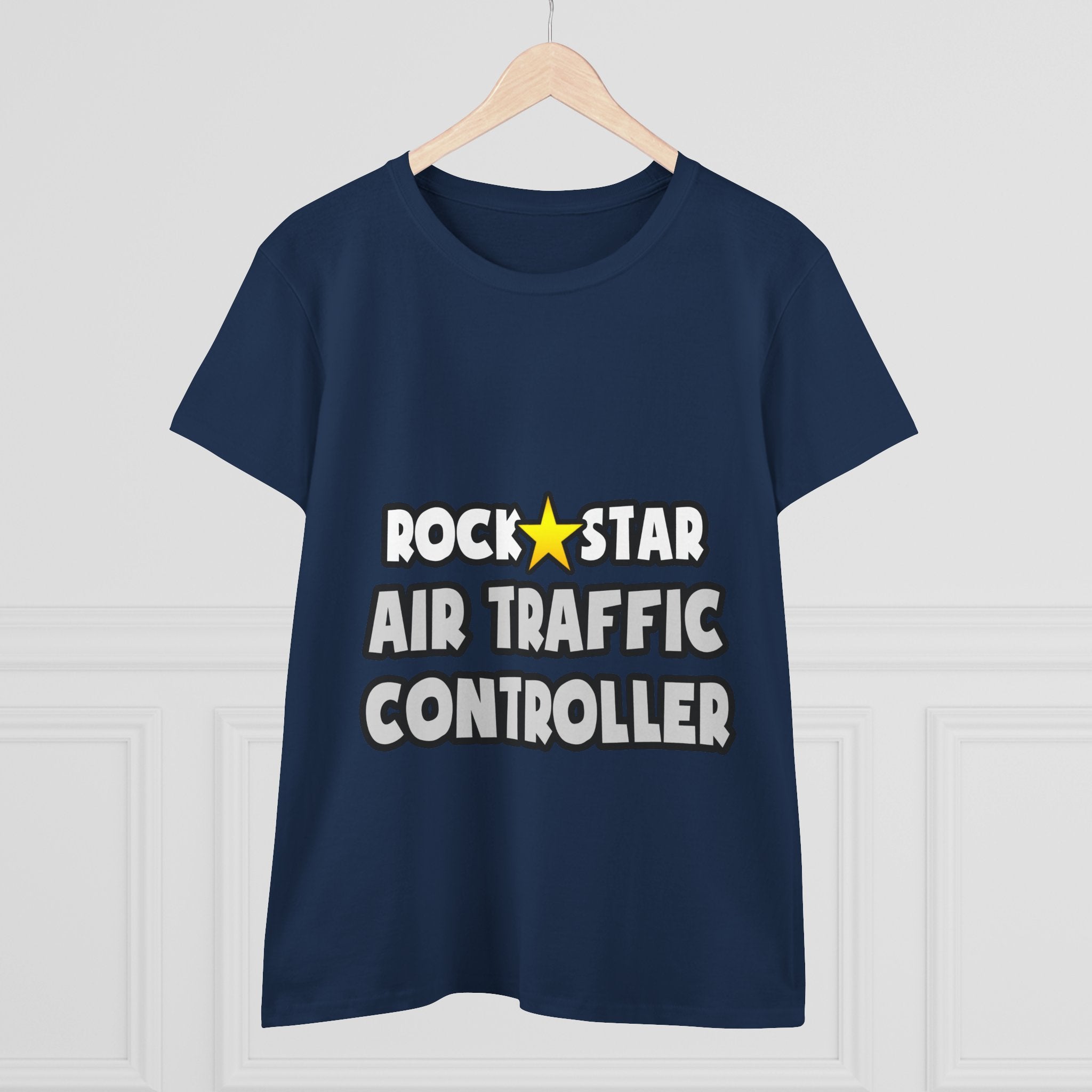 Rock Star Air Traffic Controller - Women's Midweight Cotton Tee