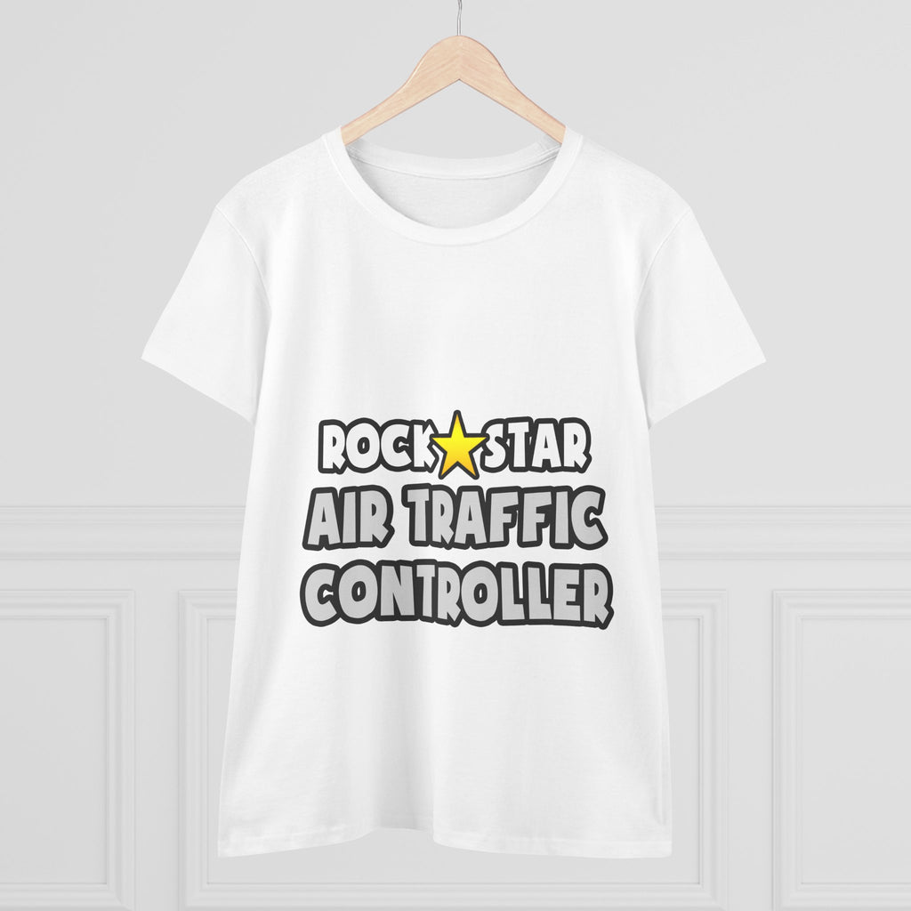 Rock Star Air Traffic Controller - Women's Midweight Cotton Tee