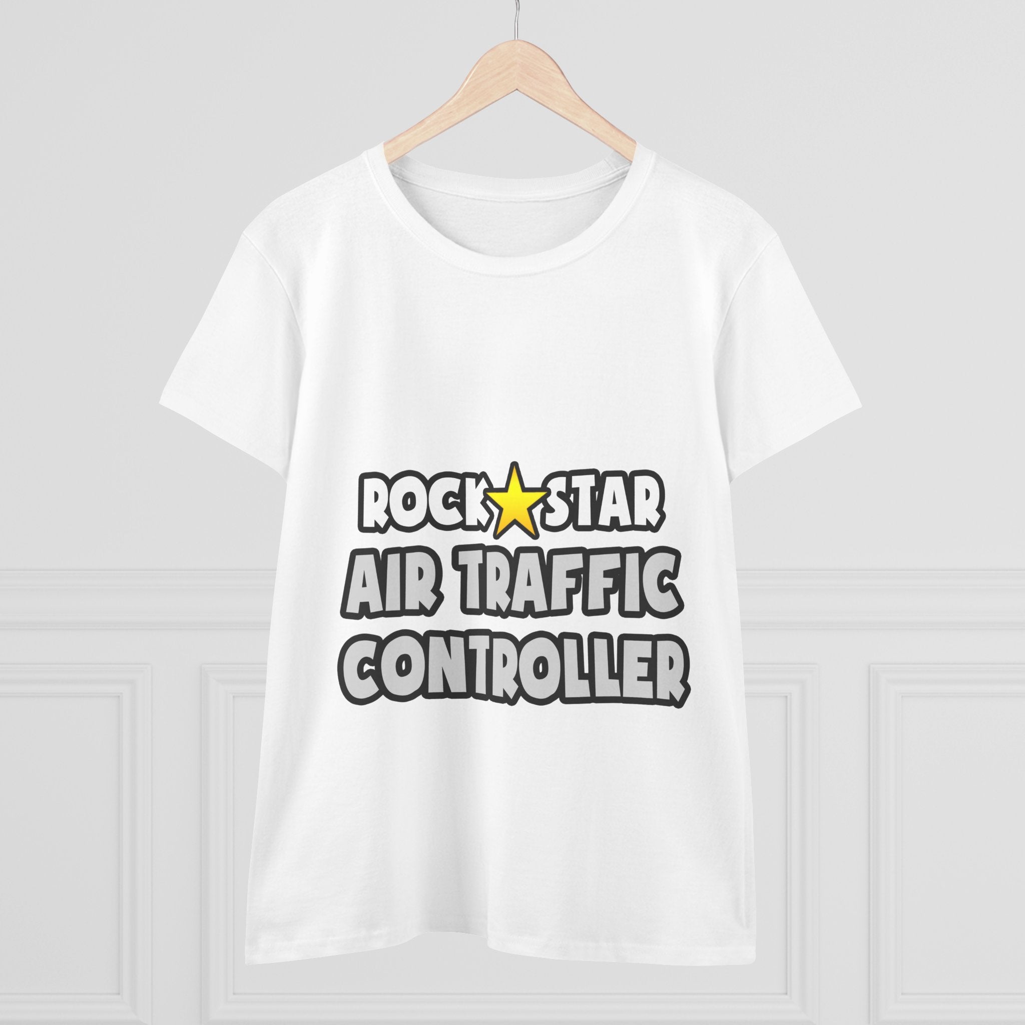 Rock Star Air Traffic Controller - Women's Midweight Cotton Tee
