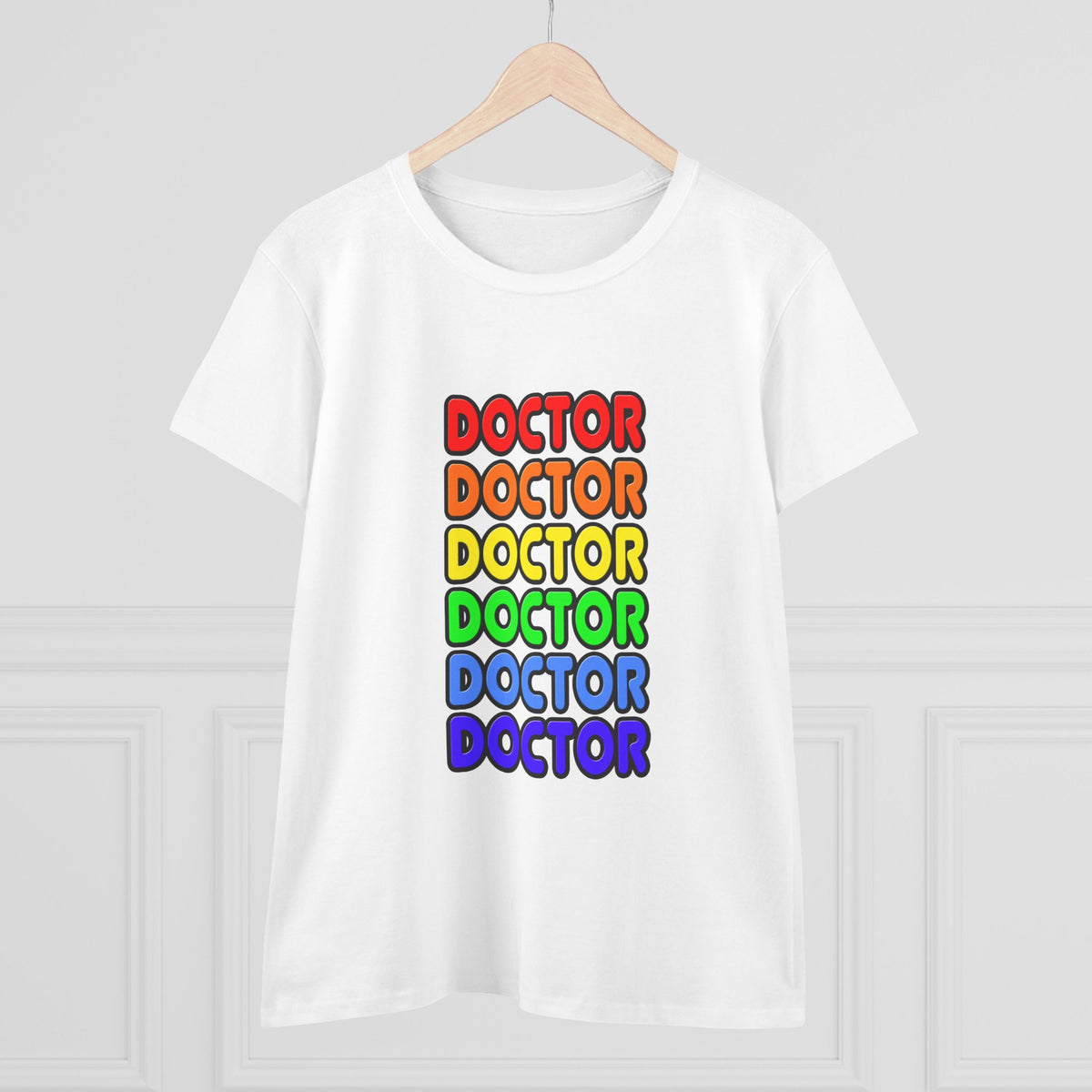 Rainbow Doctor - Women's Midweight Cotton Tee