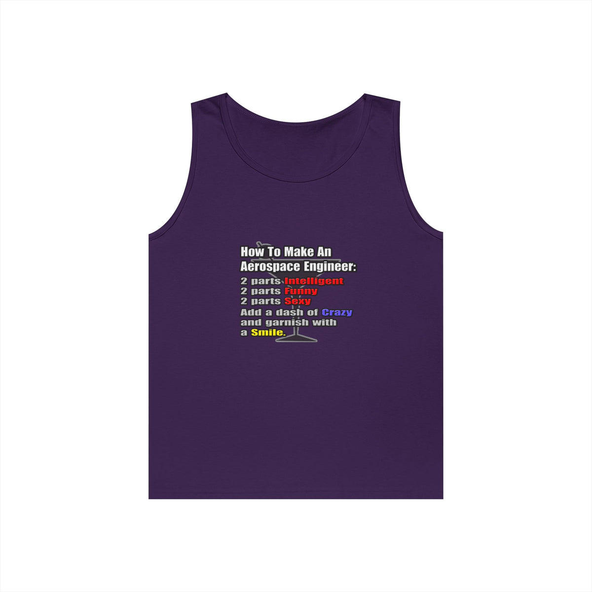 How To Make an Aerospace Engineer - Unisex Heavy Cotton Tank Top