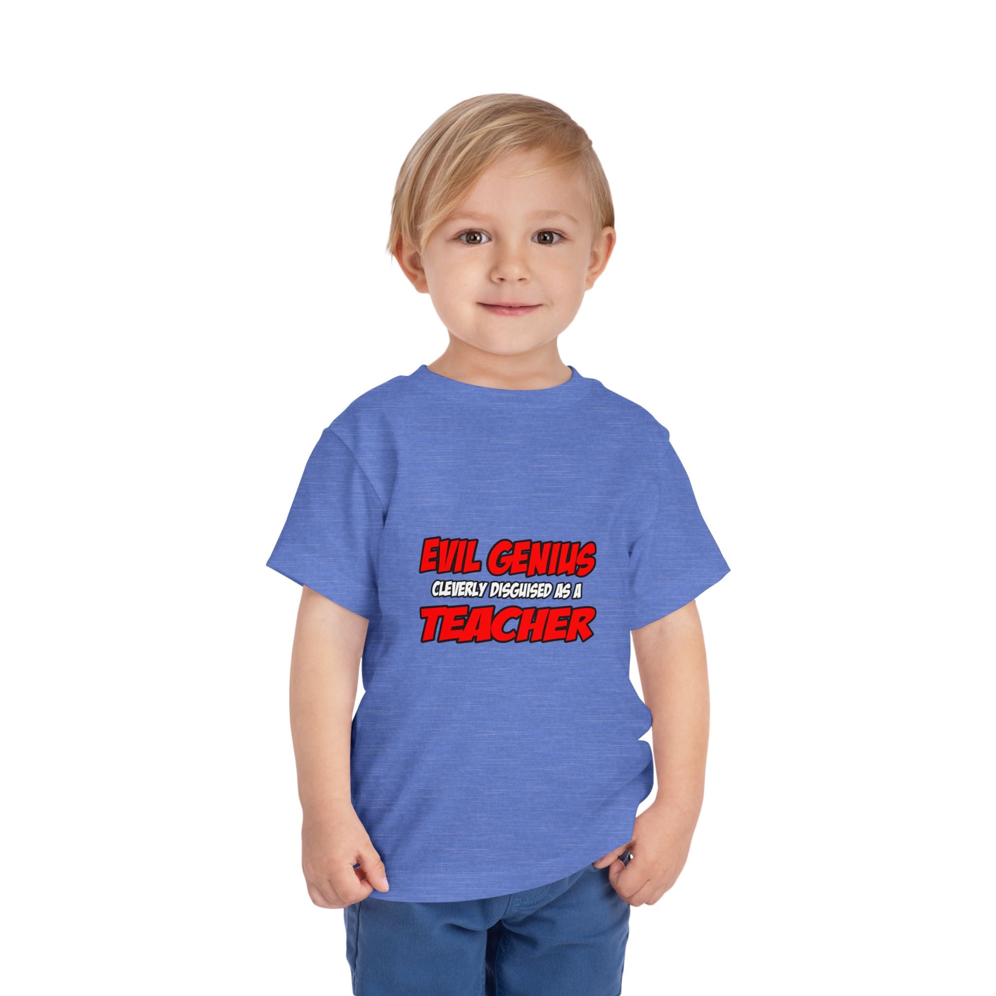 Evil Genius...Teacher - Toddler Short Sleeve Tee