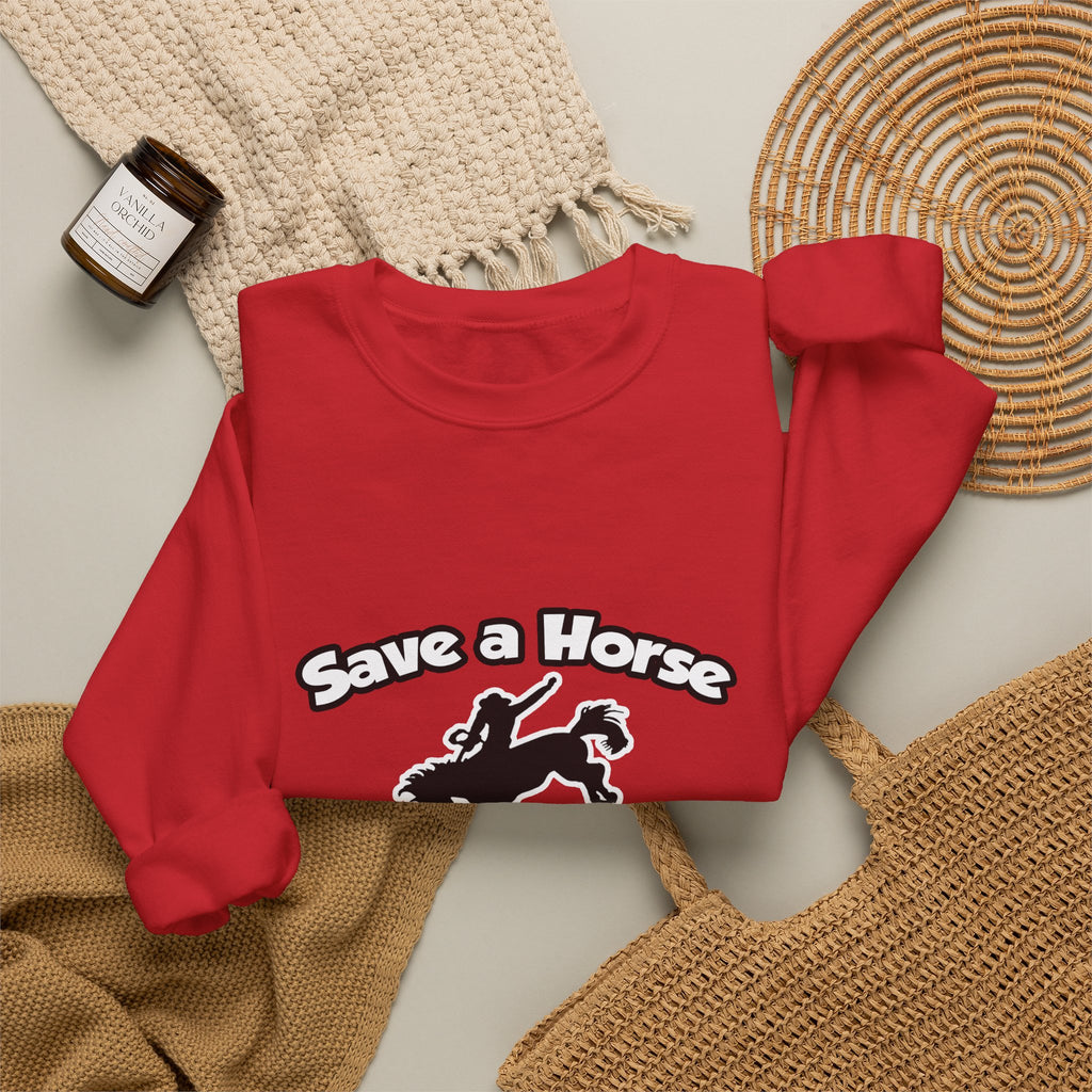 Save a Horse, Ride an Aerospace Engineer - Unisex Heavy Blend™ Crewneck Sweatshirt