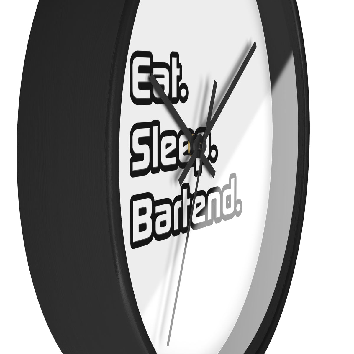 Eat. Sleep. Bartend - Wall Clock