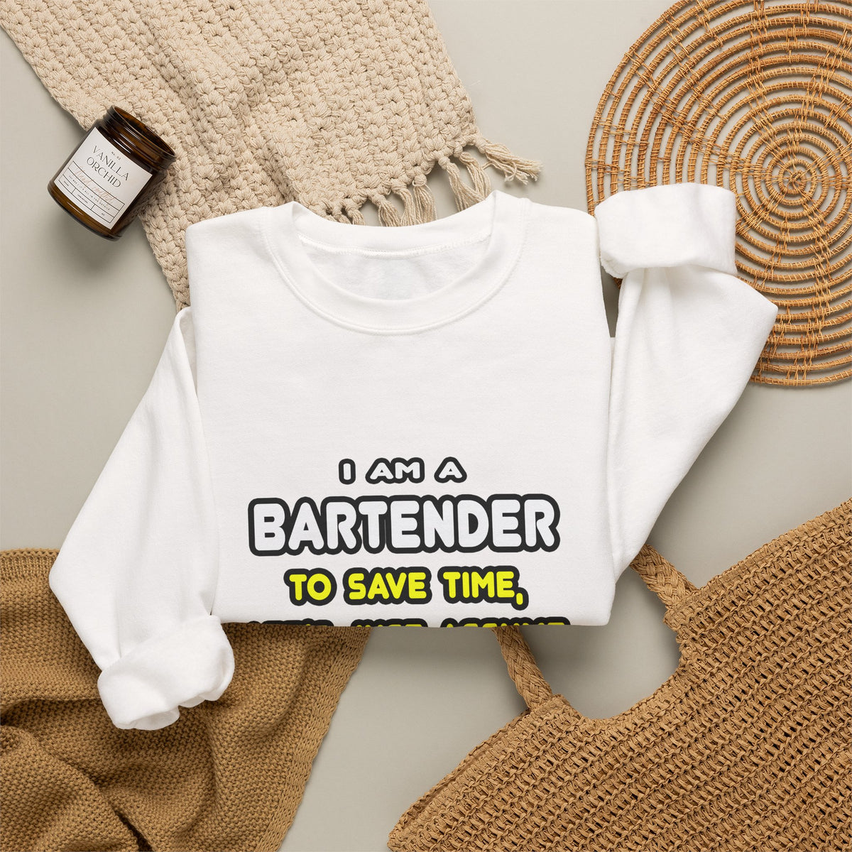 Funny Bartender T Shirts and Gifts - Unisex Heavy Blend™ Crewneck Sweatshirt