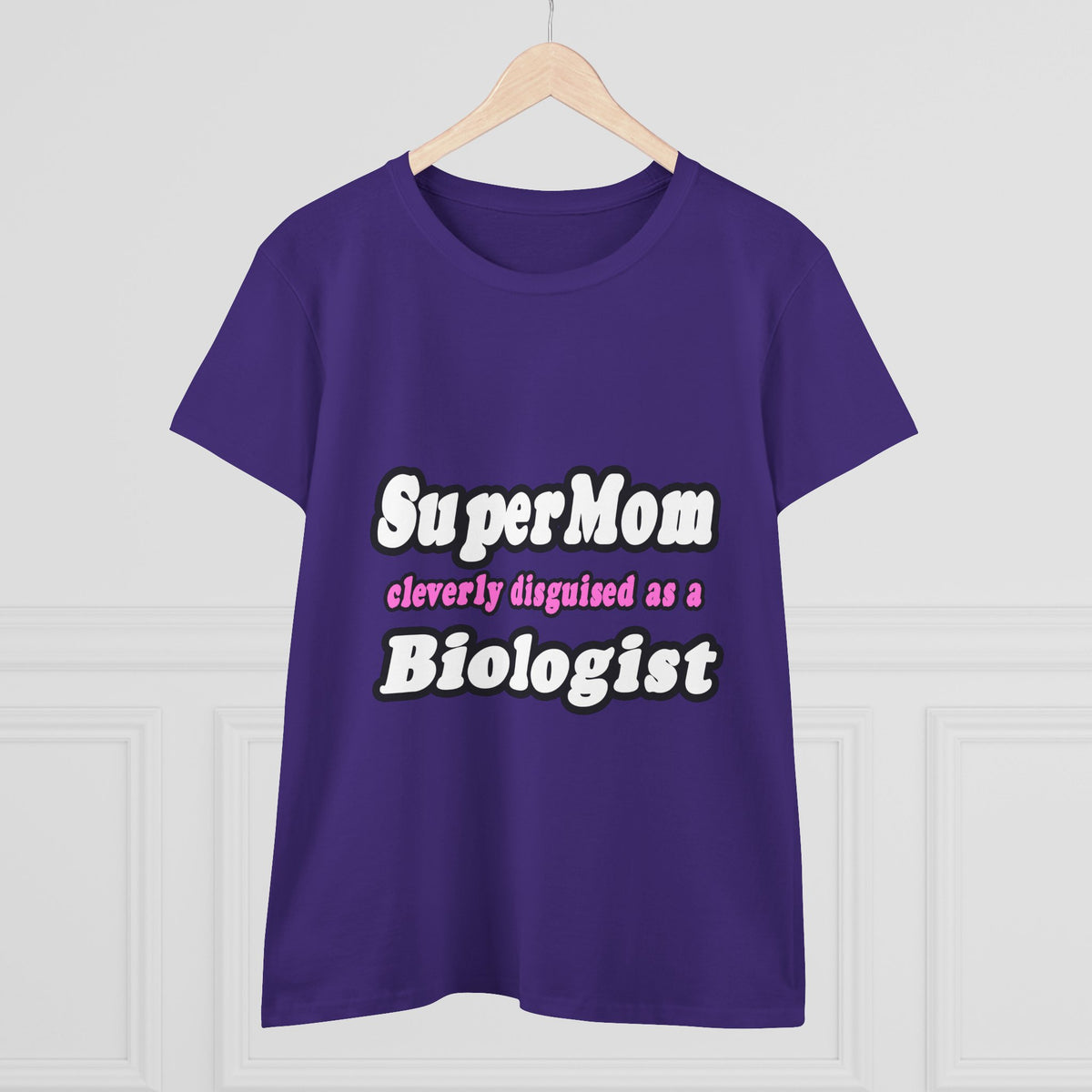 SuperMom Biologist - Women's Midweight Cotton Tee