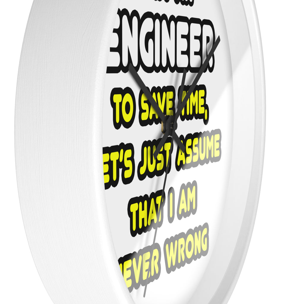 Funny Engineer T Shirts and Gifts - Wall Clock