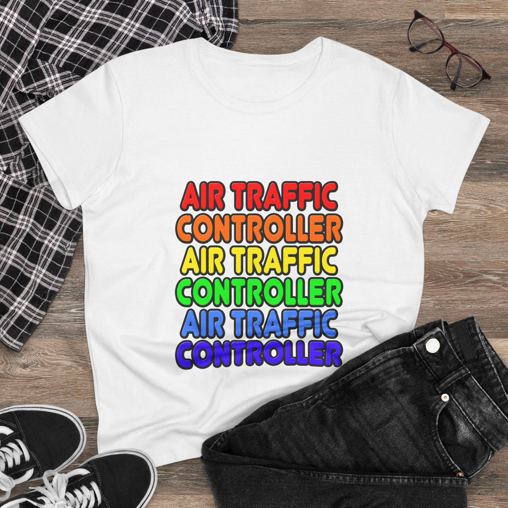 Rainbow Air Traffic Controller - Women's Midweight Cotton Tee