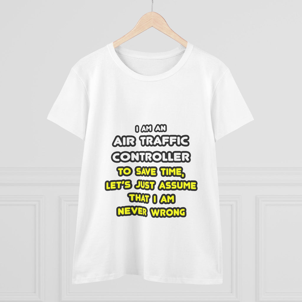 Funny Air Traffic Controller T Shirts - Women's Midweight Cotton Tee
