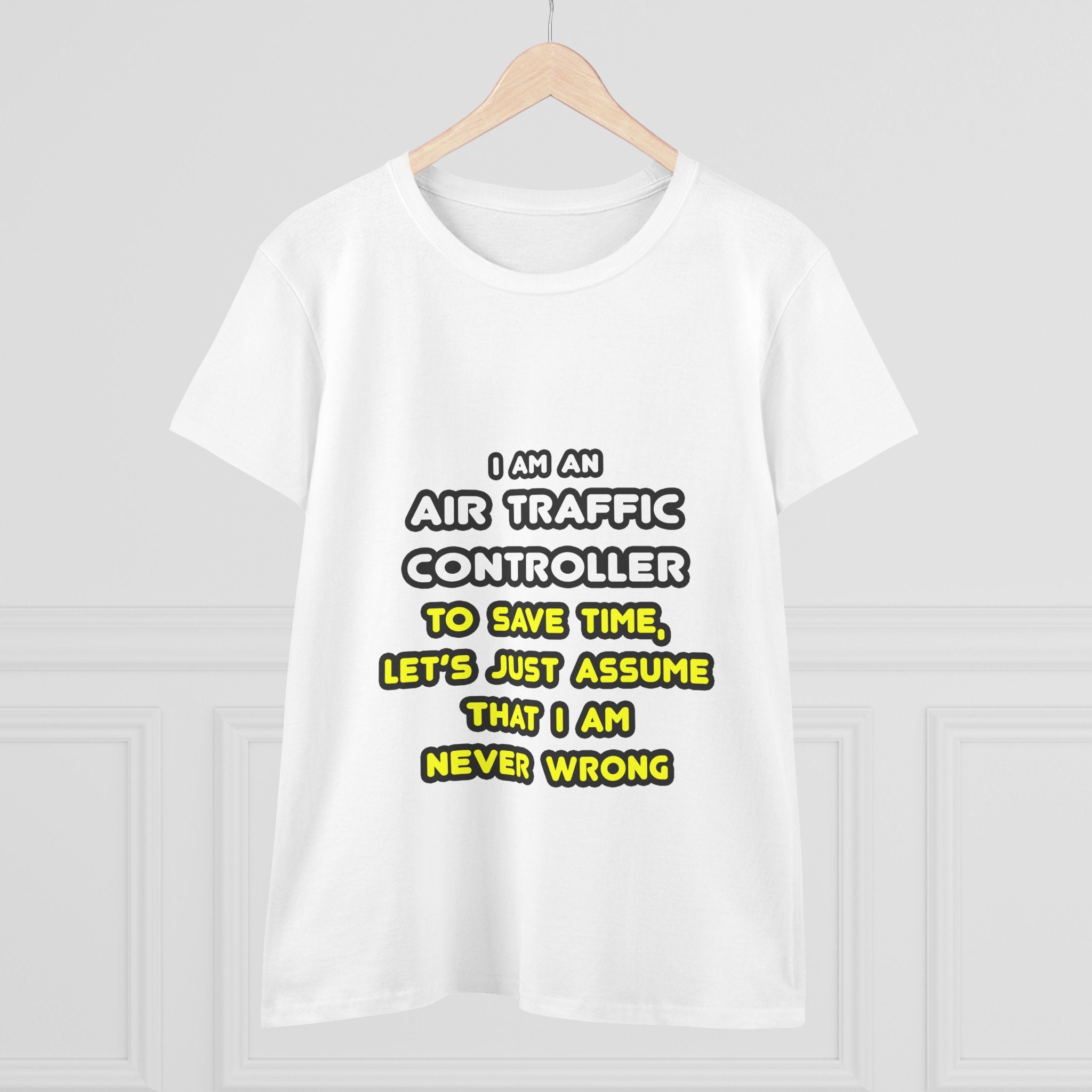 Funny Air Traffic Controller T Shirts - Women's Midweight Cotton Tee