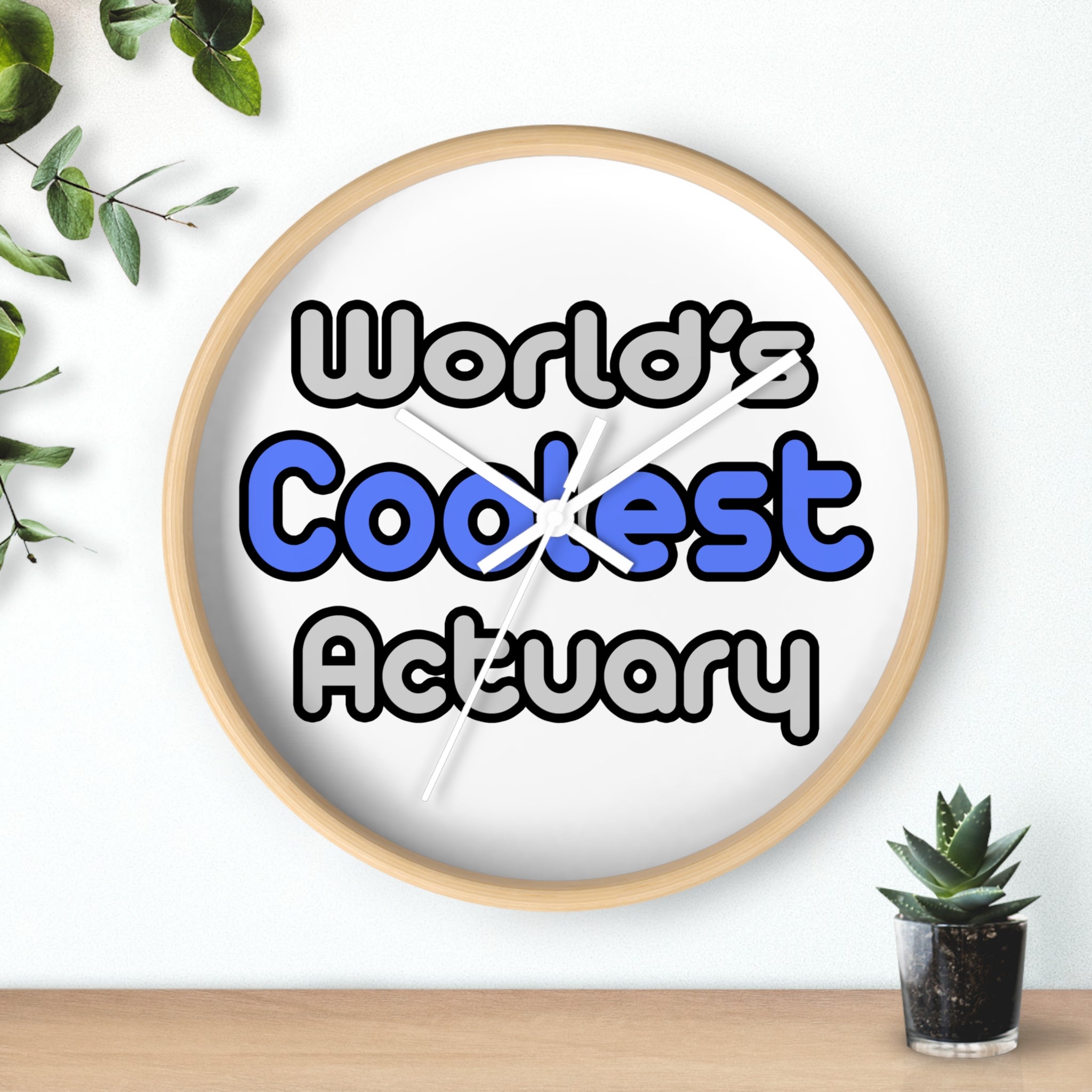 World's Coolest Actuary - Wall Clock