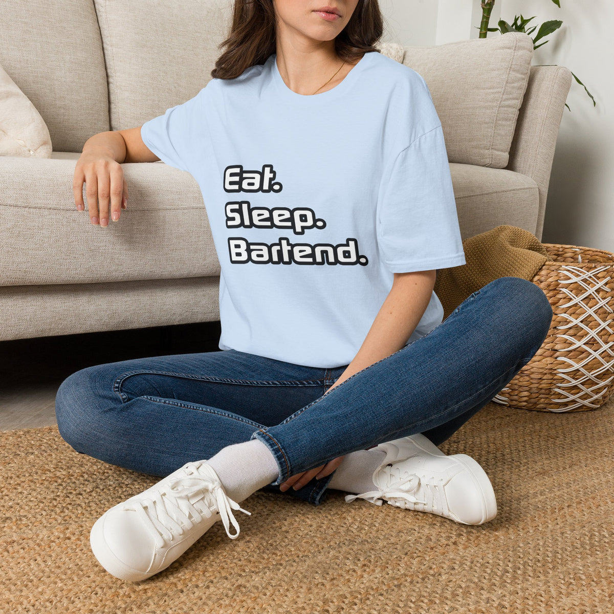Eat. Sleep. Bartend - Unisex Softstyle T-Shirt
