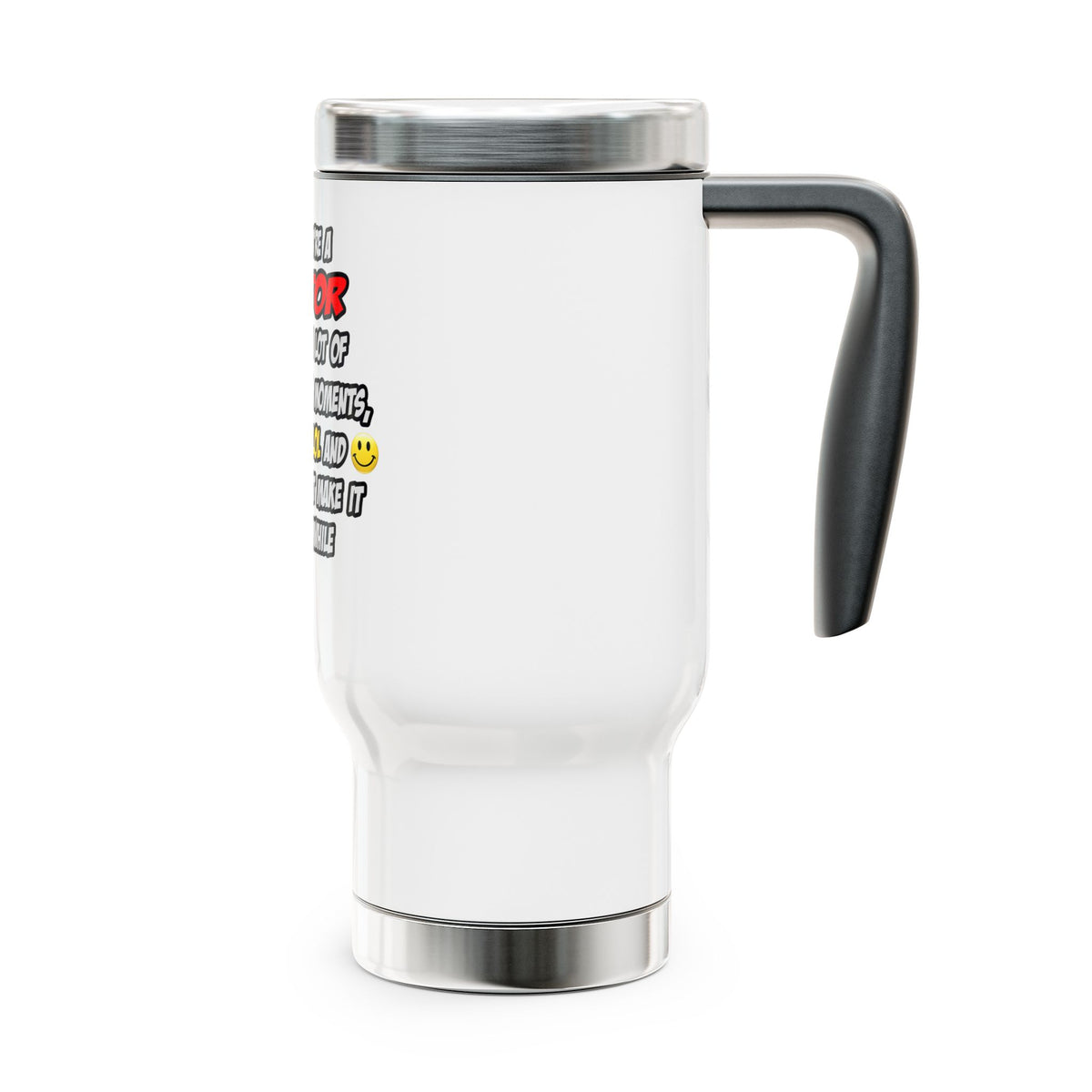 Doctor .. OMG WTF LOL - Stainless Steel Travel Mug with Handle, 14oz