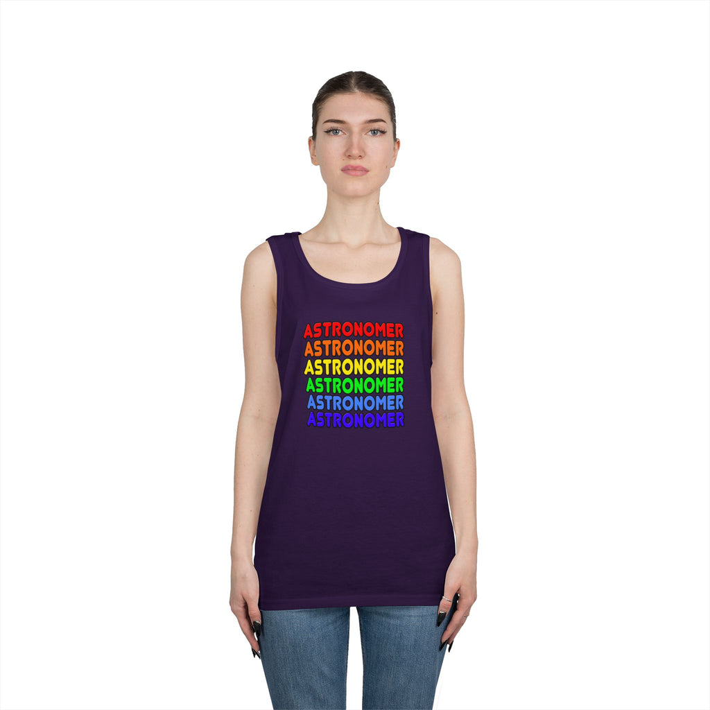 Rainbow Astronomer - Unisex Heavy Cotton Tank Top