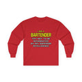 Bartender...Superior Intelligence - Unisex Ultra Cotton Long Sleeve Tee