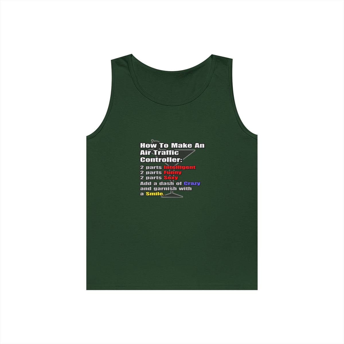 How To Make an Air Traffic Controller - Unisex Heavy Cotton Tank Top
