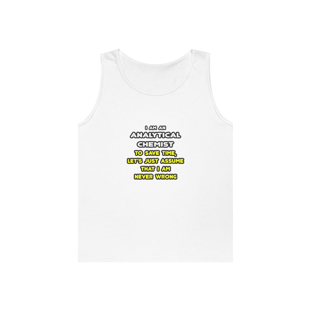 Funny Analytical Chemist T Shirts - Unisex Heavy Cotton Tank Top