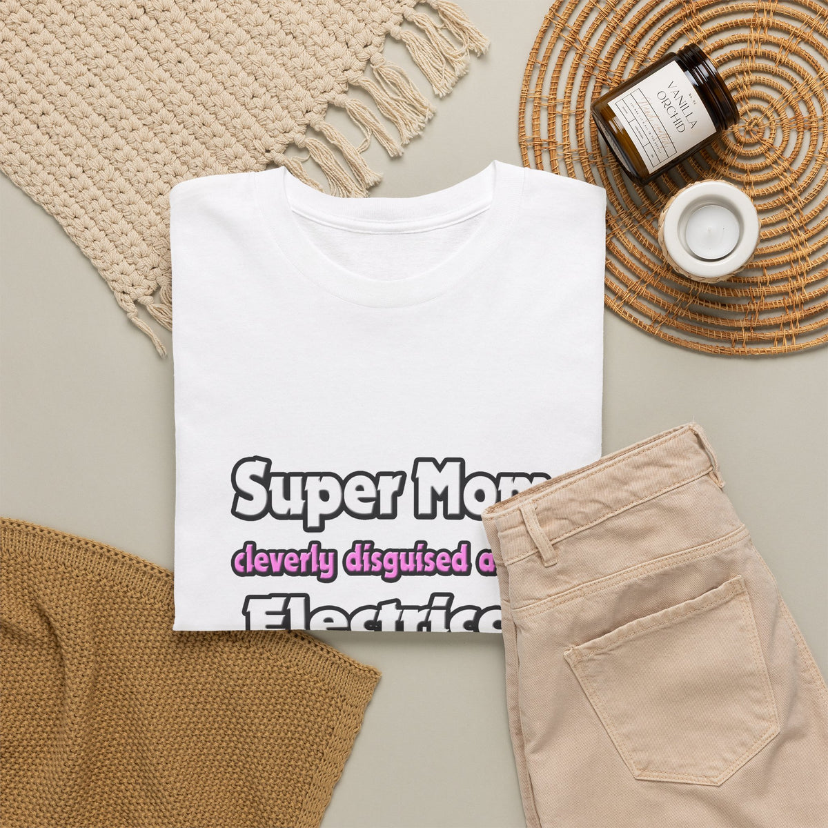 Super Mom ... Electrical Engineer - Unisex Heavy Cotton Tee