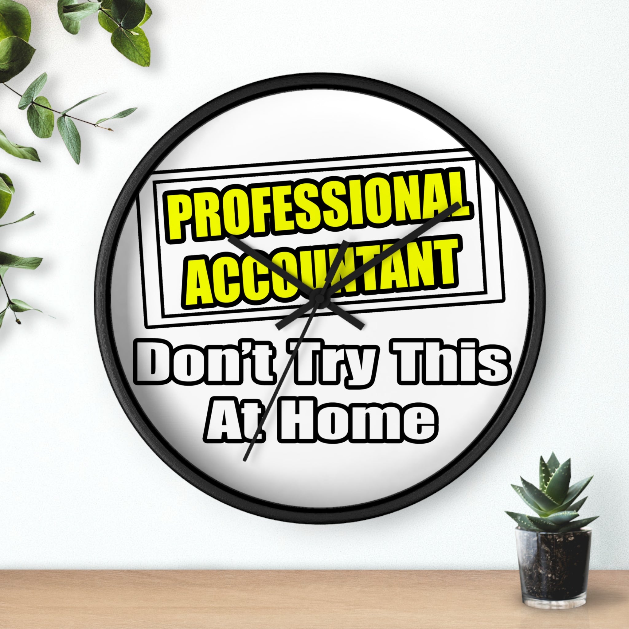 Professional Accountant...Don't Try This At Home - Wall Clock