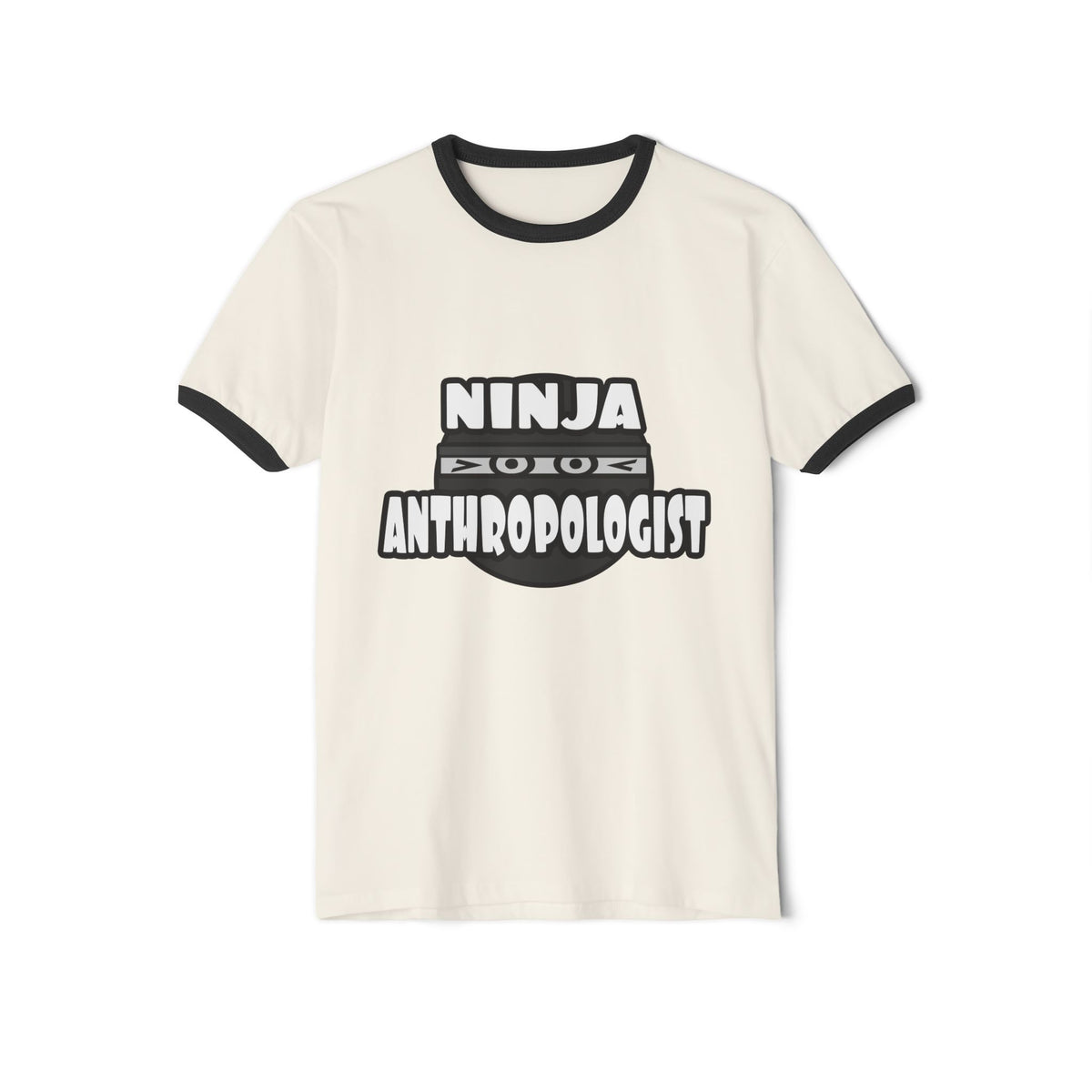Ninja Anthropologist - Unisex Cotton Ringer T-Shirt