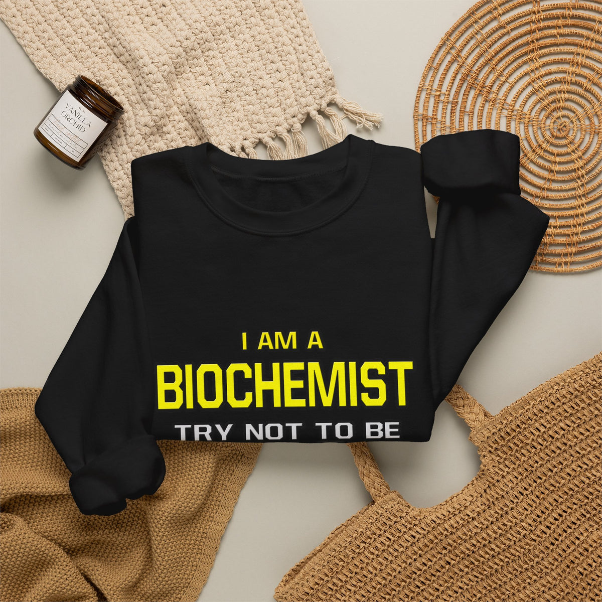 Biochemist...Superior Intelligence - Unisex Heavy Blend™ Crewneck Sweatshirt