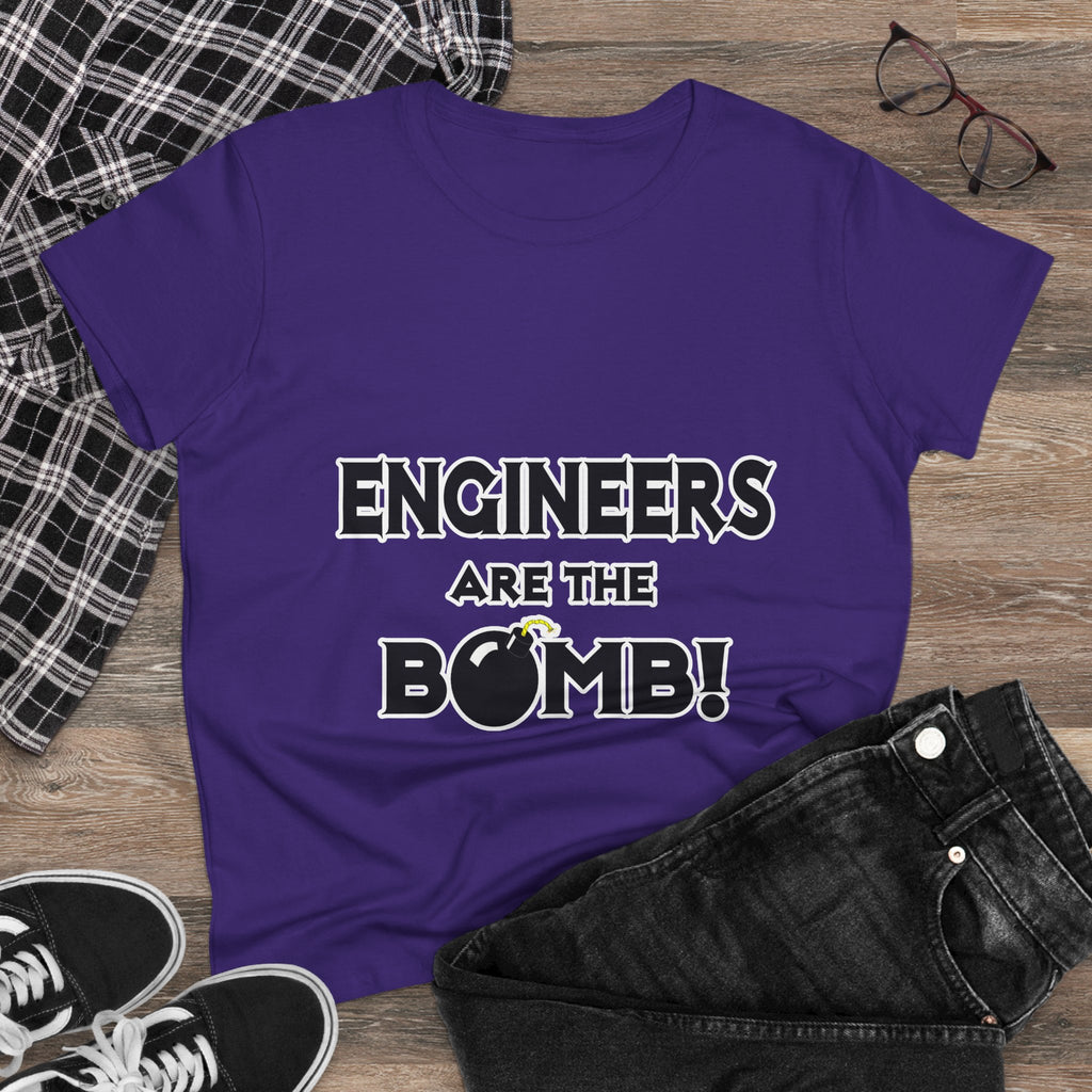 Engineers Are The Bomb! (2) - Women's Midweight Cotton Tee