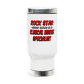 Rock Star .. Clinical Nurse Specialist - Stainless Steel Travel Mug with Handle, 14oz